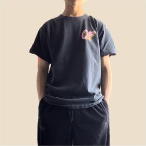 Vintage Y2K 00s Odd Future OFWGKTM Donut Logo Black Tshirt